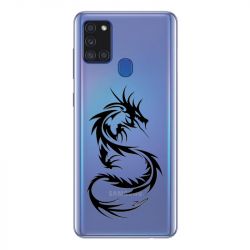 Coque Transparente Pour Samsung Galaxy A21S Dragon Noir