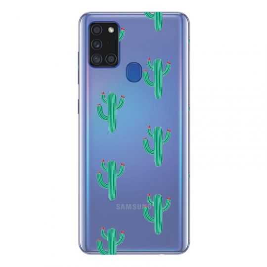 Coque Transparente Pour Samsung Galaxy A21S Cactus