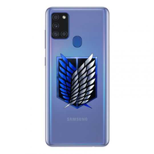 Coque Transparente Pour Samsung Galaxy A21S Attaque Titan Logo