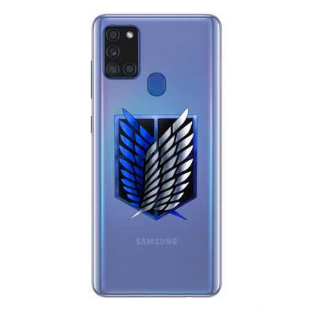 Coque Transparente Pour Samsung Galaxy A21S Attaque Titan Logo