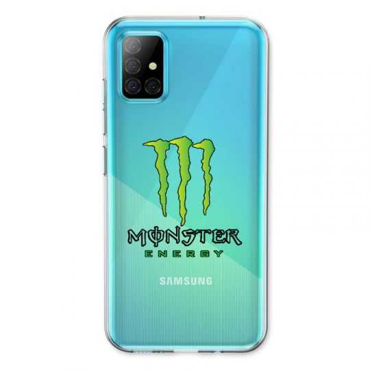 Coque Transparente Pour Samsung Galaxy A31 Monster Energy