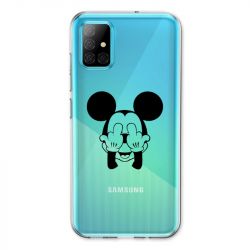 Coque Transparente Pour Samsung Galaxy A31 Mickey doigt