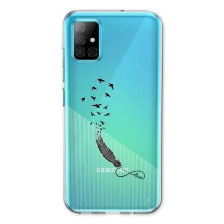 Coque Transparente Pour Samsung Galaxy A31 Plume Infini