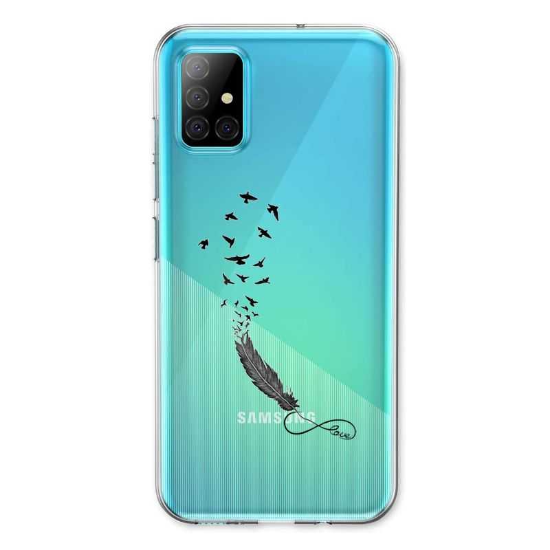 Coque Transparente Pour Samsung Galaxy A31 Plume Infini