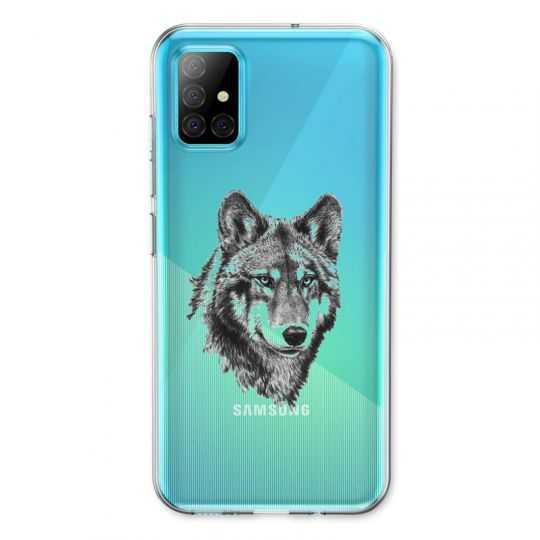 Coque Transparente Pour Samsung Galaxy A31 Loup