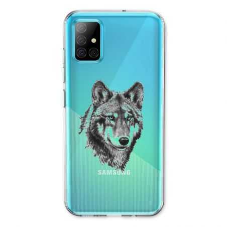 Coque Transparente Pour Samsung Galaxy A31 Loup