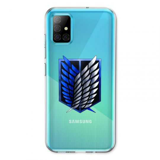 Coque Transparente Pour Samsung Galaxy A31 Attaque Titan Logo