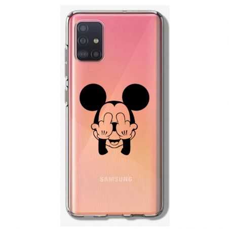 Coque Transparente Pour Samsung Galaxy A41 Mickey doigt