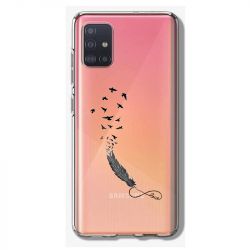 Coque Transparente Pour Samsung Galaxy A41 Plume Infini