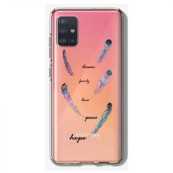 Coque Transparente Pour Samsung Galaxy A41 Plume Couleur