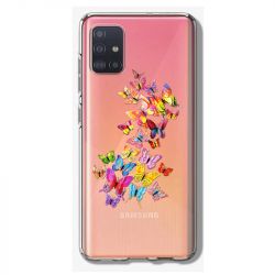 Coque Transparente Pour Samsung Galaxy A41 Papillon Multicolore