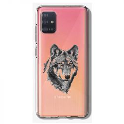 Coque Transparente Pour Samsung Galaxy A41 Loup