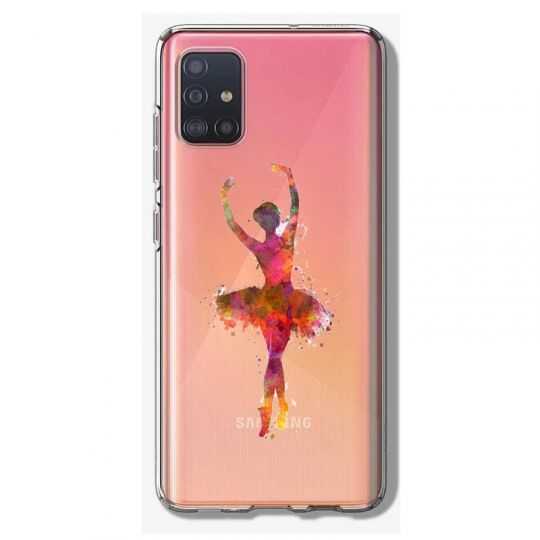 Coque Transparente Pour Samsung Galaxy A41 Danseuse etoile
