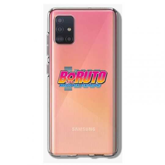 Coque Transparente Pour Samsung Galaxy A41 Boruto Logo