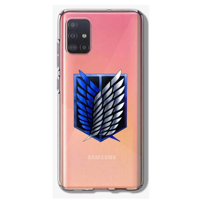 Coque Transparente Pour Samsung Galaxy A41 Attaque Titan Logo