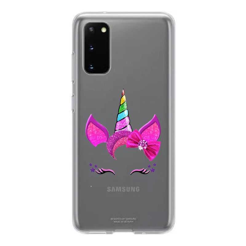 Coque Transparente Pour Samsung Galaxy S20 FE / S20FE Licorne Paillette