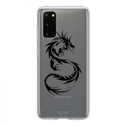 Coque Transparente Pour Samsung Galaxy S20 FE / S20FE Dragon Noir