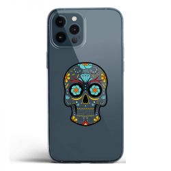 Coque Transparente Pour Iphone 12 / 12 Pro Tete Mort Color