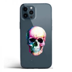 Coque Transparente Pour Iphone 12 / 12 Pro Skull Head Crane Colore