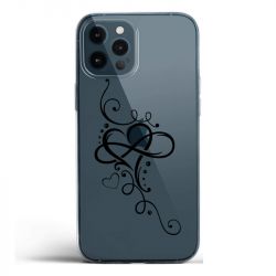 Coque Transparente Pour Iphone 12 / 12 Pro Cœur infini