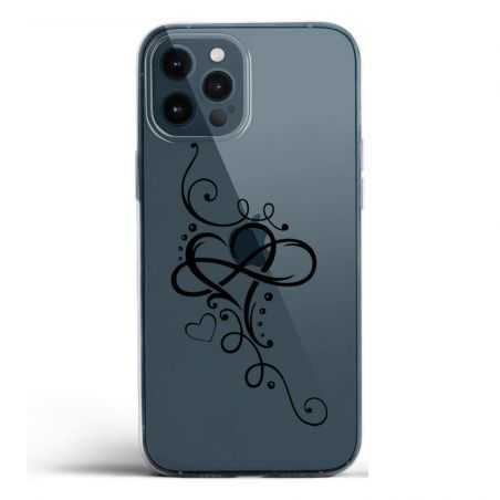 Coque Transparente Pour Iphone 12 / 12 Pro Cœur infini
