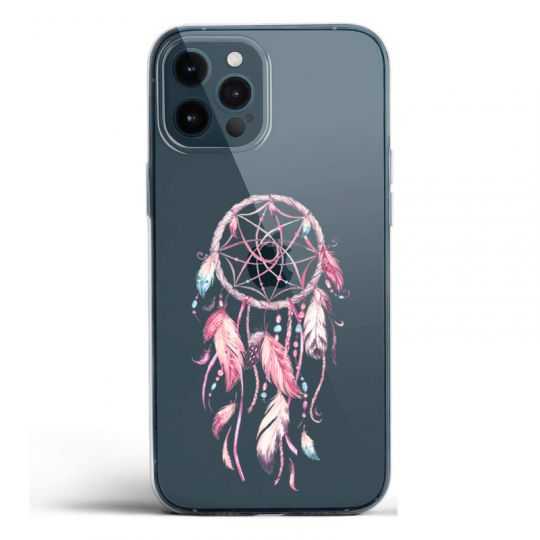 Coque Transparente Pour Iphone 12 / 12 Pro Attrape Reve Rose