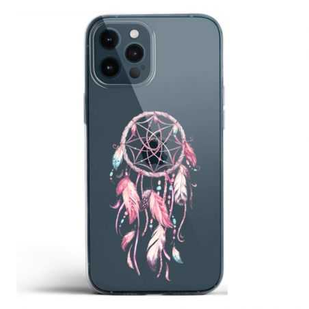 Coque Transparente Pour Iphone 12 / 12 Pro Attrape Reve Rose