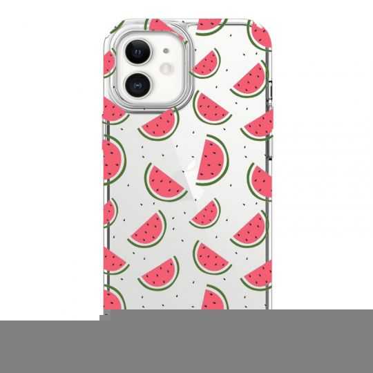 Coque Transparente Pour Iphone 12 Mini Pasteque