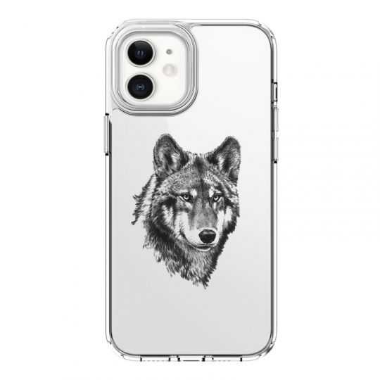 Coque Transparente Pour Iphone 12 Mini Loup