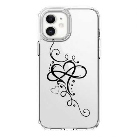 Coque Transparente Pour Iphone 12 Mini Cœur infini