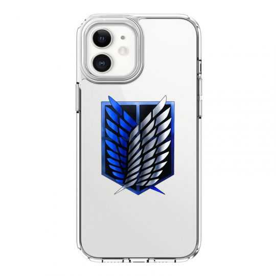 Coque Transparente Pour Iphone 12 Mini Attaque Titan Logo