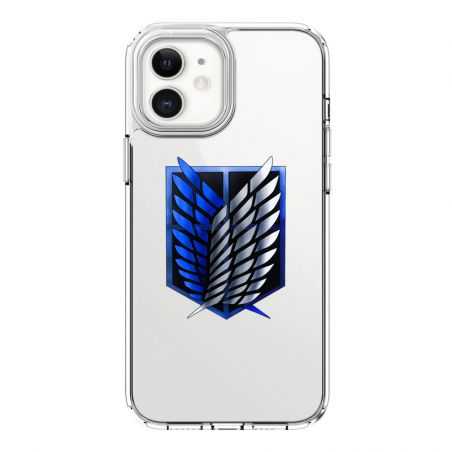 Coque Transparente Pour Iphone 12 Mini Attaque Titan Logo