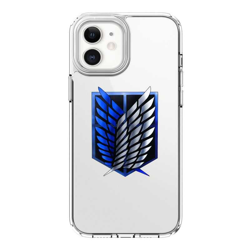 Coque Transparente Pour Iphone 12 Mini Attaque Titan Logo