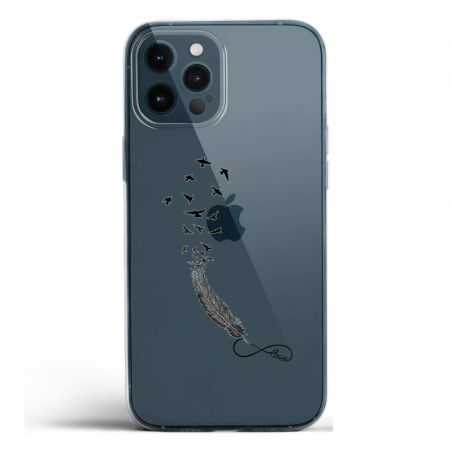 Coque Transparente Pour Iphone 12 Pro Max Plume Infini