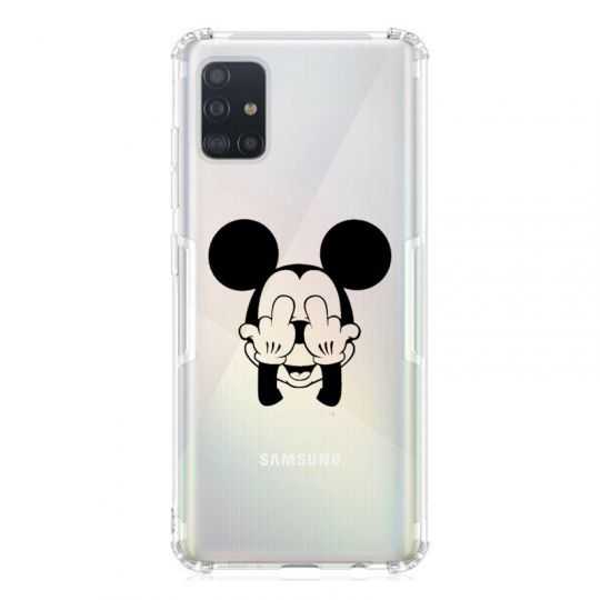 Coque Transparente Pour Samsung Galaxy A51 4G Mickey doigt