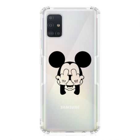 Coque Transparente Pour Samsung Galaxy A51 4G Mickey doigt