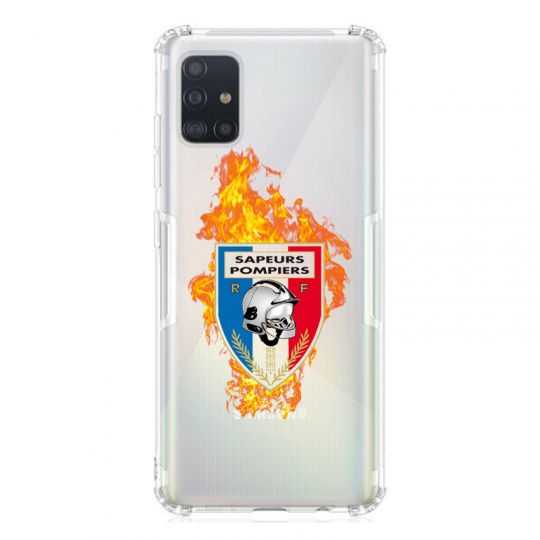 Coque Transparente Pour Samsung Galaxy A51 4G Pompier Feu