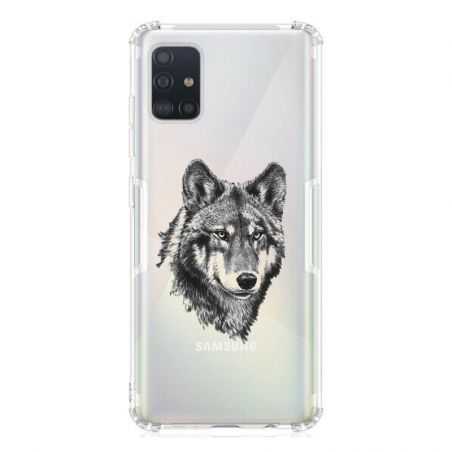Coque Transparente Pour Samsung Galaxy A51 4G Loup
