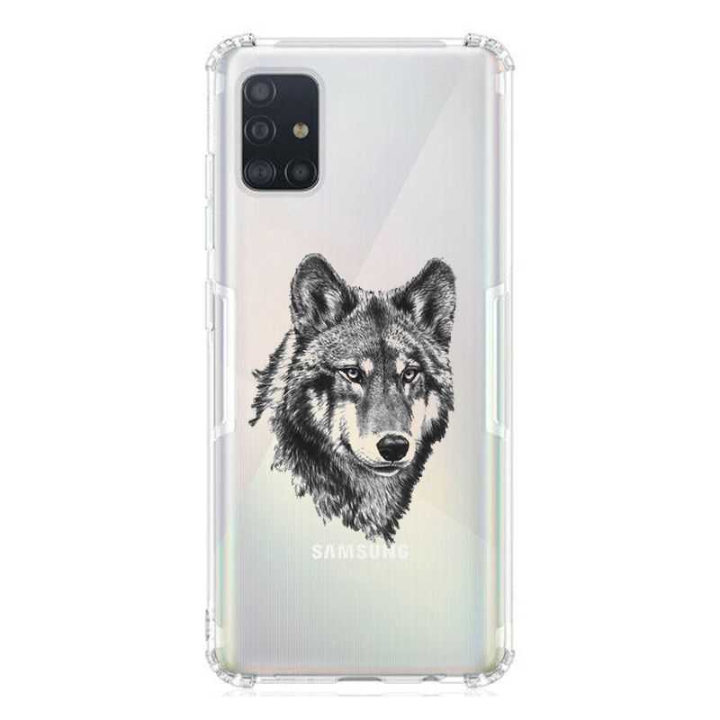 Coque Transparente Pour Samsung Galaxy A51 4G Loup