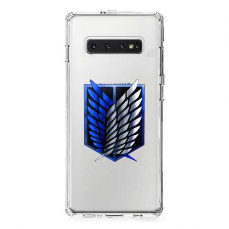 Coque Transparente Pour Samsung Galaxy S10 Attaque Titan Logo