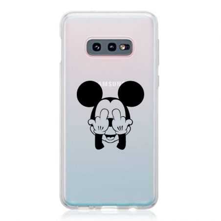 Coque Transparente Pour Samsung Galaxy S10e Mickey doigt