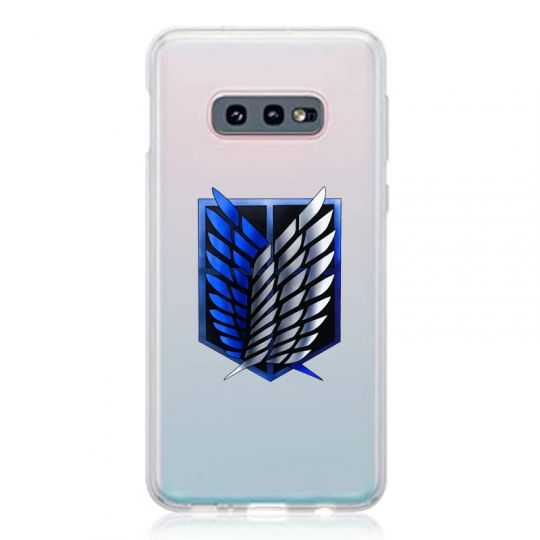 Coque Transparente Pour Samsung Galaxy S10e Attaque Titan Logo