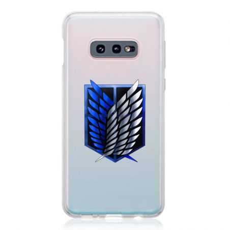Coque Transparente Pour Samsung Galaxy S10e Attaque Titan Logo