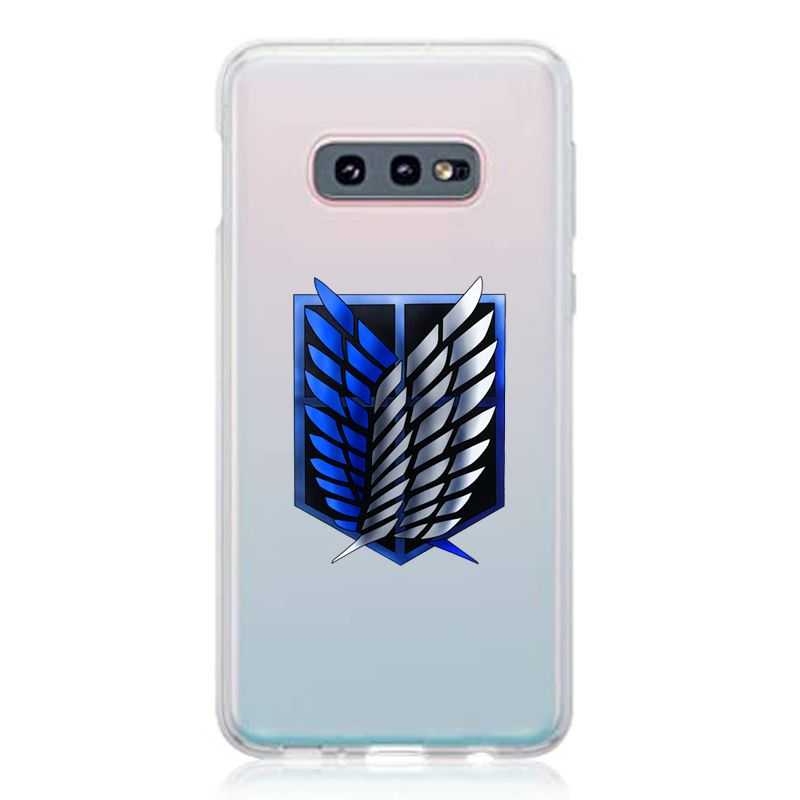 Coque Transparente Pour Samsung Galaxy S10e Attaque Titan Logo