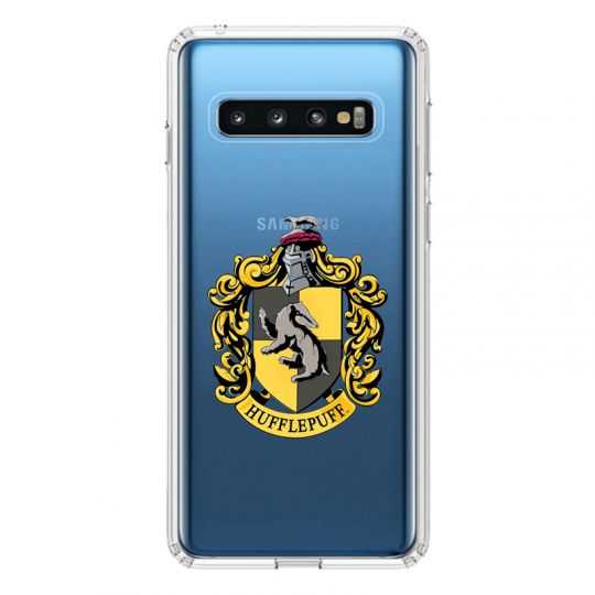 Coque Transparente Pour Samsung Galaxy S10 Plus Harry Potter Hufflepuff