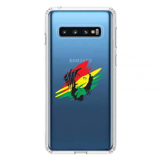 Coque Transparente Pour Samsung Galaxy S10 Plus Bob Marley Graf