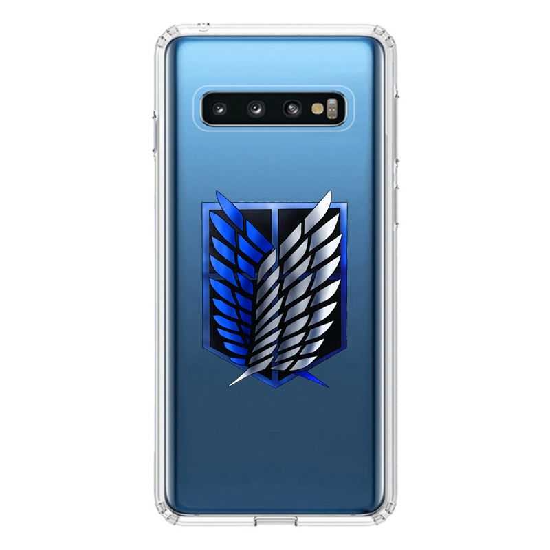 Coque Transparente Pour Samsung Galaxy S10 Plus Attaque Titan Logo