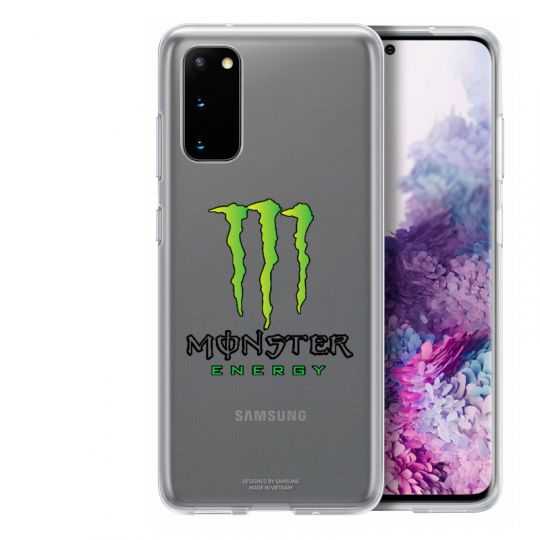 Coque Transparente Pour Samsung Galaxy S20 Monster Energy