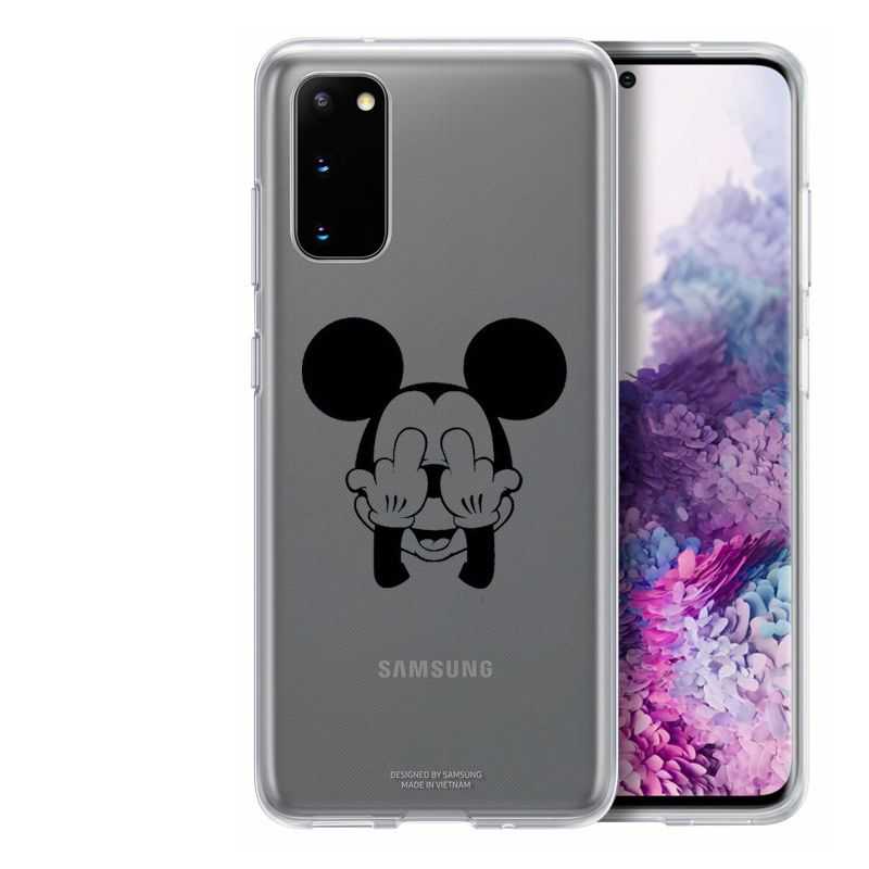 Coque Transparente Pour Samsung Galaxy S20 Mickey doigt
