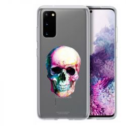 Coque Transparente Pour Samsung Galaxy S20 Skull Head Crane Colore